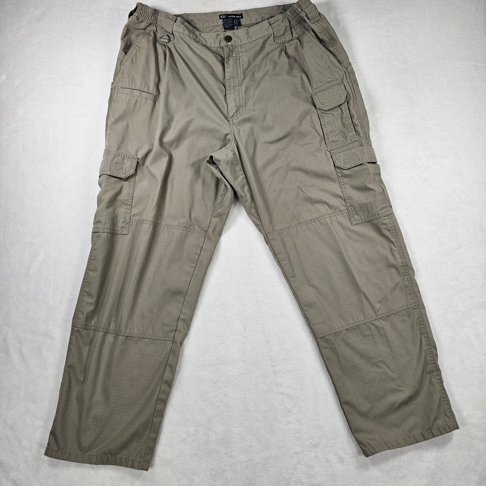 5.11 Tactical Cargo Pants Mens 40/30 Khaki Excellent Ripstop Utility Trousers